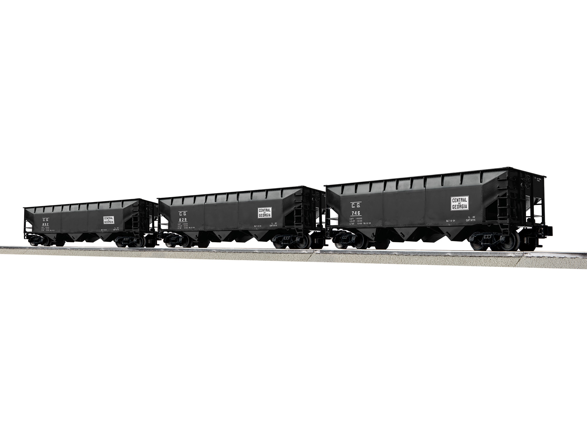 Central of Georgia 3 Bay AAR Hopper 3 Pack B